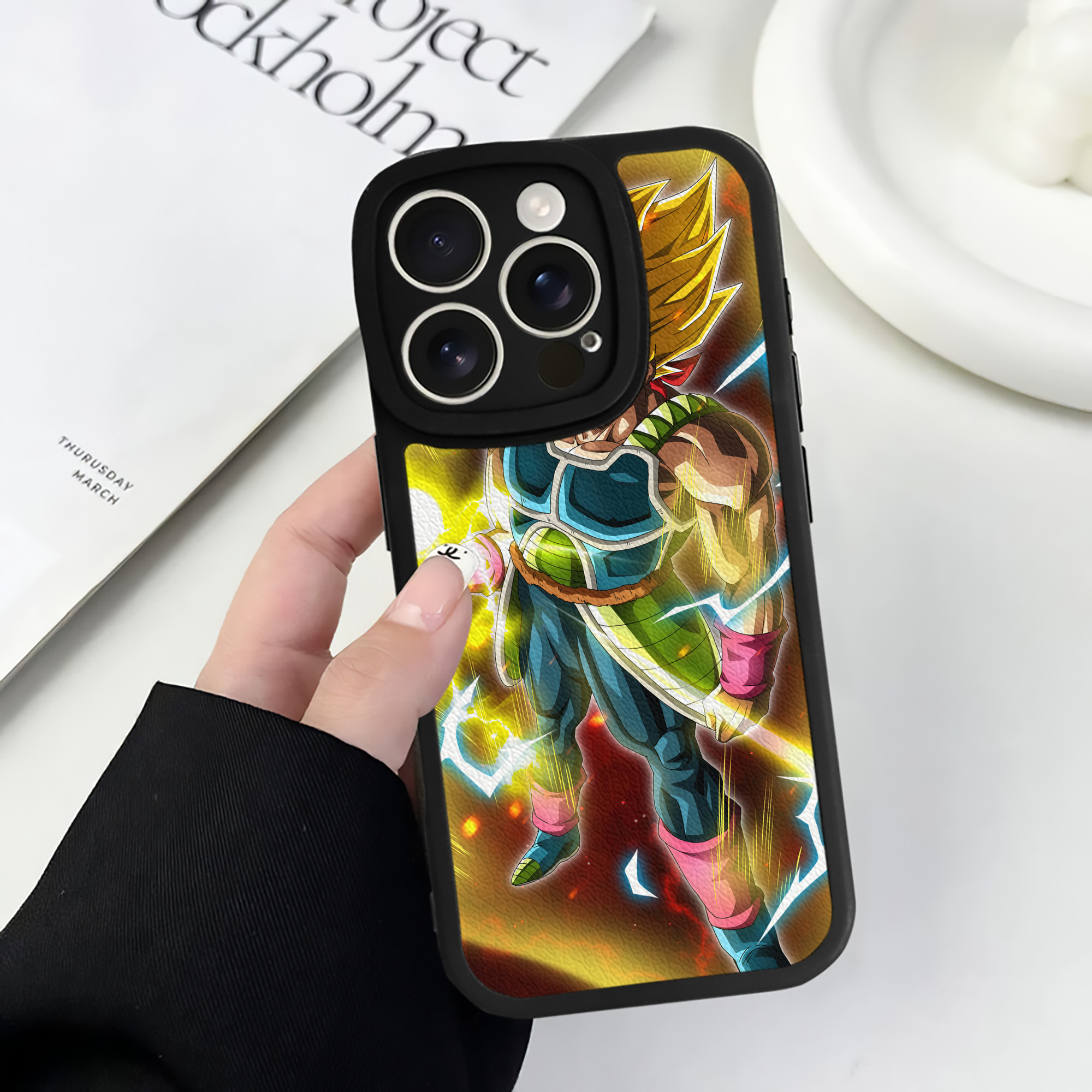（画像用） ドラゴンボール DRAGON BALL 【iPhone 16シリーズ対応】シリコンスマホケース（レザー調） 材質：シリコン
